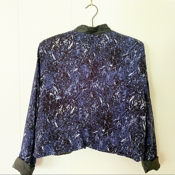 ❌SOLD❌Carmakoma Vegan Leather Psychedelic Swirl Blazer - Picture 2 of 14